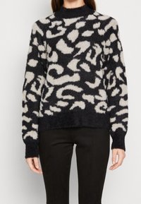 VILA Strickpullover - black