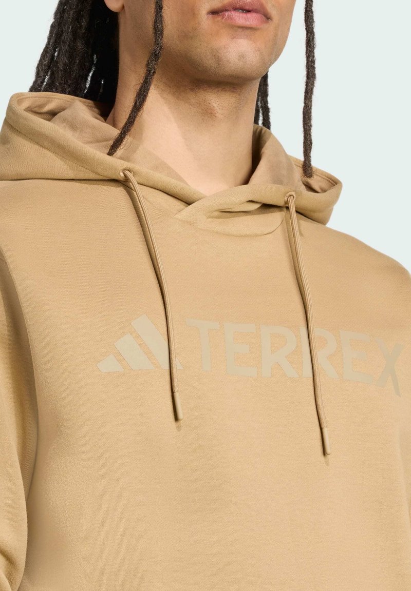 Adidas Terrex MT LOGO Felpa con cappuccio cardboard/marrone