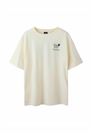 LMTD OBERTEIL LOOSE FIT - T-shirt con stampa - antique white