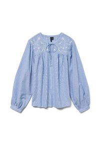 VMNIKA - Pluus - blue/bright white