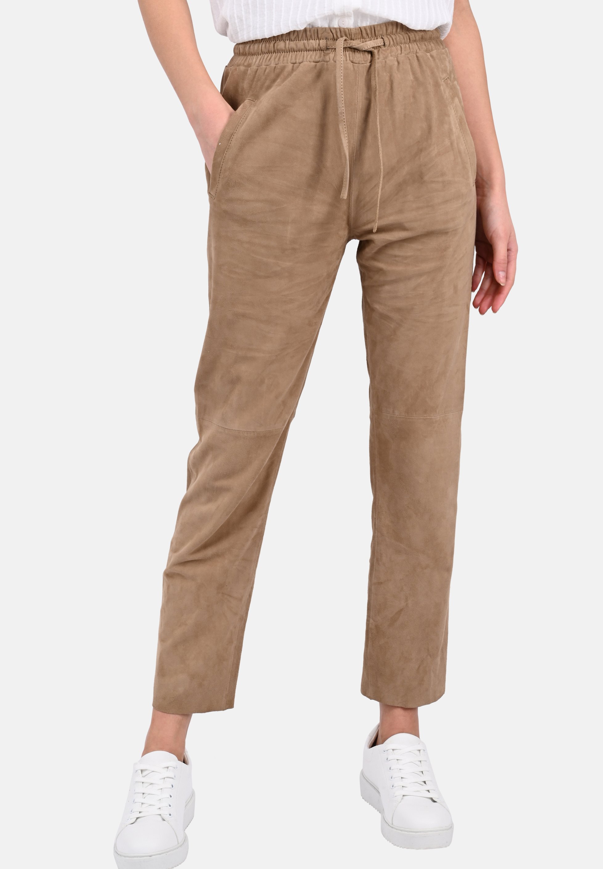 Oakwood GIFT - Pantaloni di pelle - beige - Zalando.it
