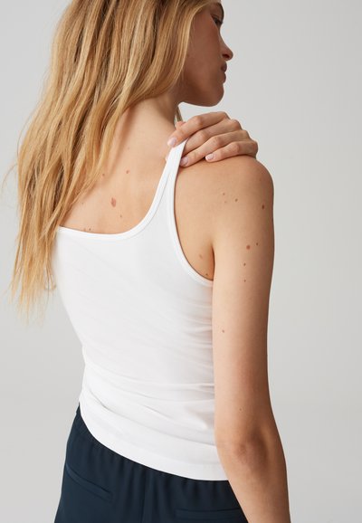 OPUS Daily A T-Shirt Donna – Top Basic Con Spalline Sottili, Colore Avorio (Milk 1004), Taglia 48 - 3