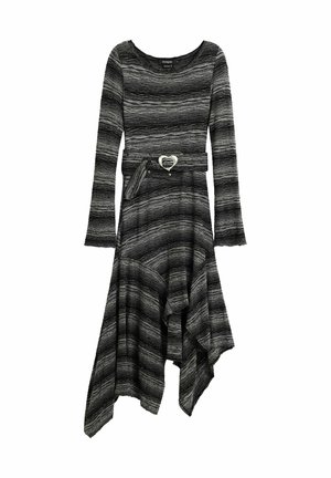 Desigual, DRESS - ASYMMETRIC MIDI DRESS   . - Vestido informal - black
