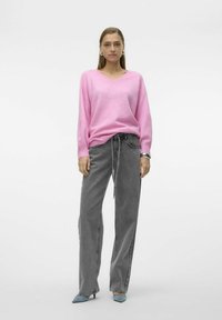 Vero Moda VMLEAF - Jersey de punto - fuchsia pink