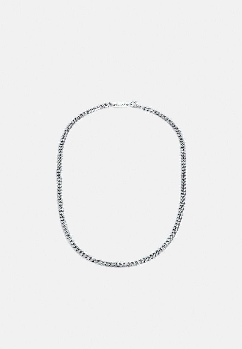 Icon Brand - CURB CHAIN - Ketting - silver-coloured, Vergroten