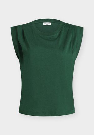 Marc O'Polo DENIM, PLEATS TSHIRT - Camiseta básica - rich emerald