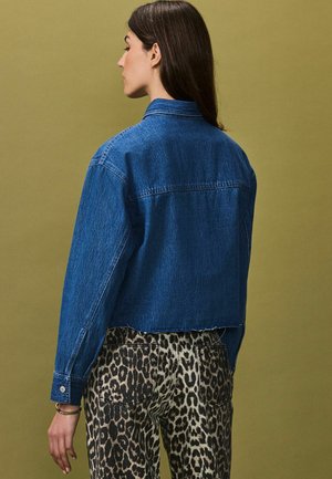 RAW HEM CROPPED  - Blusa - dark blue