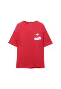 PULL&BEAR T-shirt imprimé - red