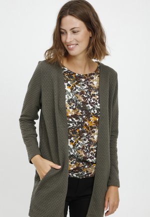 FRCECARDI 3 CARDIGAN - Cardigan - green ink