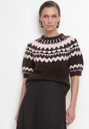 Rich & Royal, RICH & ROYAL PULLOVER - T-shirt con stampa - chocolate torte