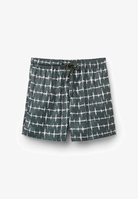 Nevybráno, schwarz y stampa shibori safari green