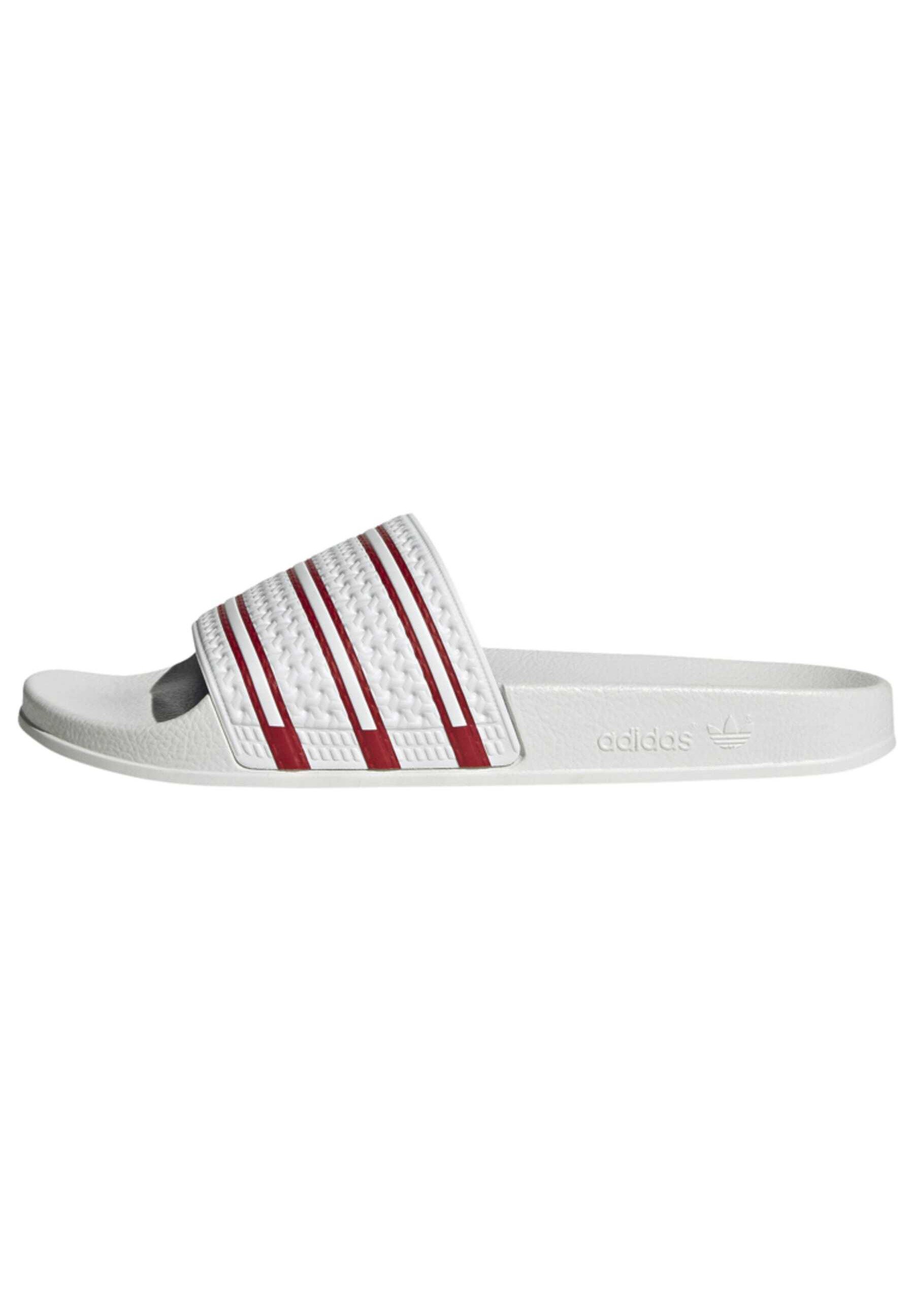 adidas Originals ADILETTE UNISEX - Klipklappere/ klip klapper - white/team power red/team royal - Zalando.dk