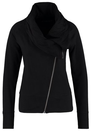 Sweater met rits - black