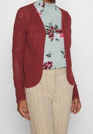 Cardigan - metallic red
