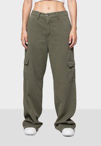 Kaotiko CARGO WIDE LEG - Cargo hlače - khaki
