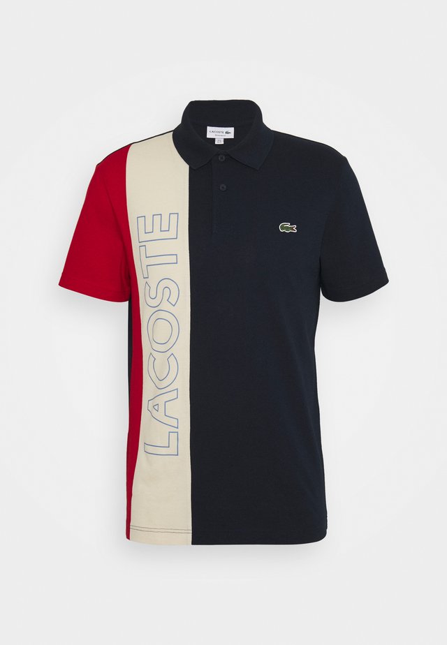 Polo shirt - marine/naturel clair/rouge