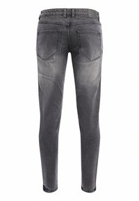 Redefined Rebel STOCKHOLM DESTROY - Karcsúsított farmerek - black grey