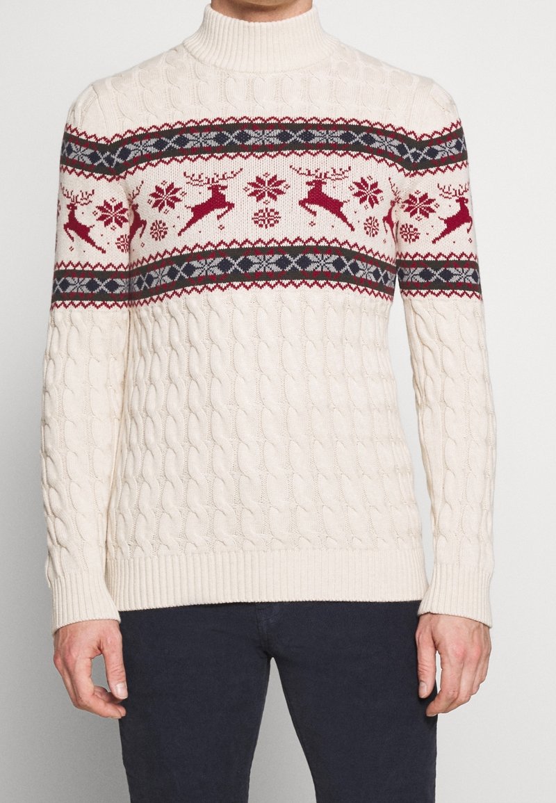 Selected Homme Stickad tröja - off-white