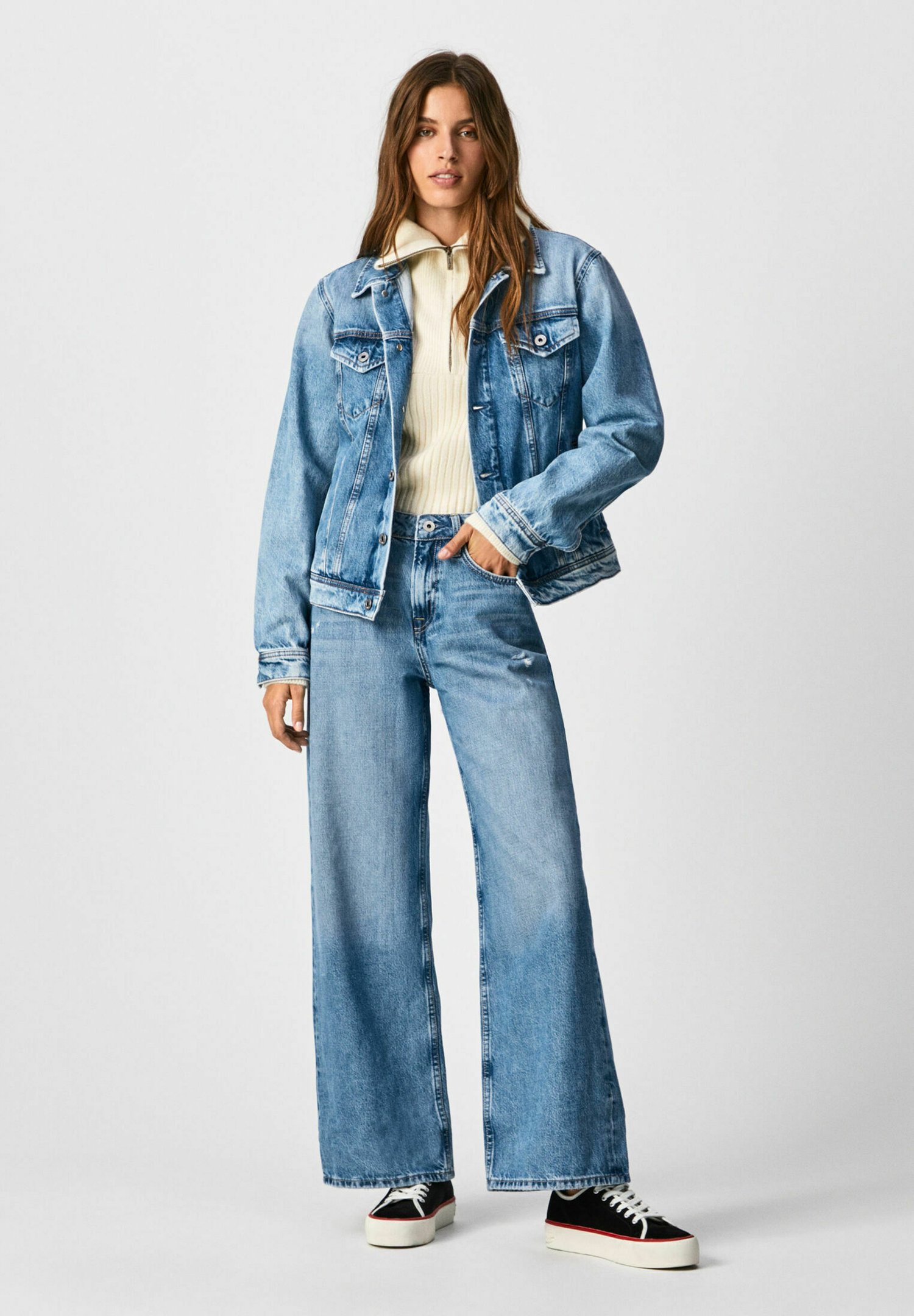 Pepe Jeans FAITH - Jeans a zampa - denim/blu denim - Zalando.it