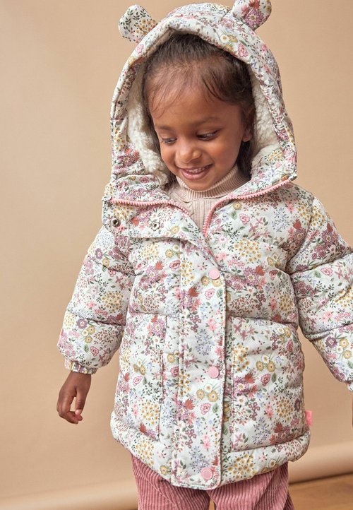 Manteau Bouffant Floral Pour Bébé Fille - Taille 3-6 Mois, Marque Primark (Occasion Très Bon État)