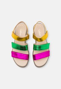 Gabor Sandali con plateau - pink verde citrus