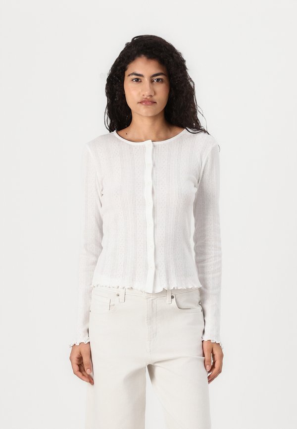 PCMARIE CARDIGAN - Strickjacke - cloud dancer