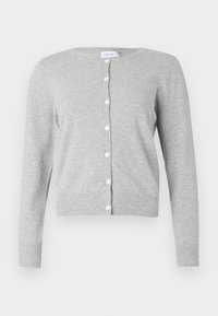 VIDALLA O NECK  - Vesta na kopčanje - light grey melange