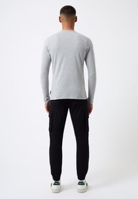 French Connection CHEST POCKET LONG SLEEVE - Long sleeved top - lgt grey mel