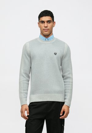 SEASONAL WATCH CREW NECK - Strickpullover - quarry blue/silver birch