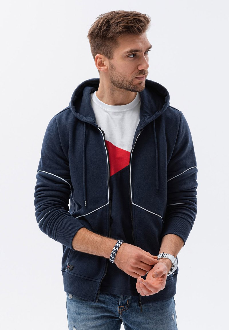 Ombre Sudadera con cremallera - navy