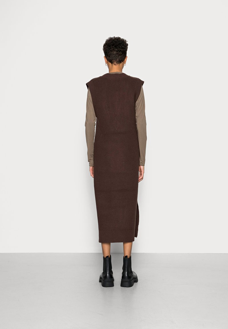 Damen Freizeitkleider | Selected Femme SLFEVELYN DRESS Strickkleid coffee bean/braun - HO33615 Damen Freizeitkleider | Selected Femme SLFEVELYN DRESS Strickkleid coffee bean/braun - HO33615