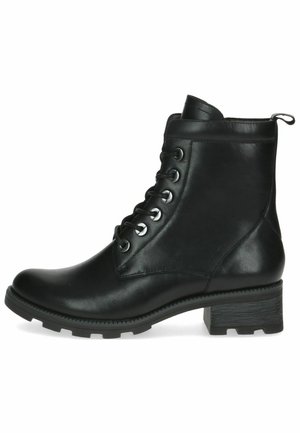 Lace-up ankle boots - black nappa