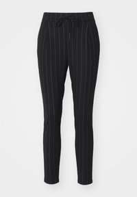 VMEVA LOOSE STRING PANT - Kalhoty - black/white
