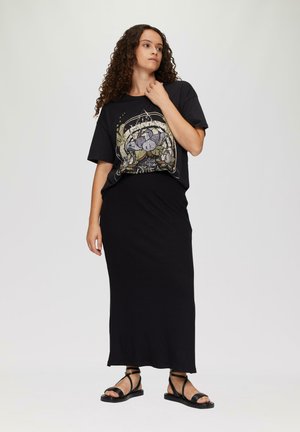 T-shirt imprimé - schwarz