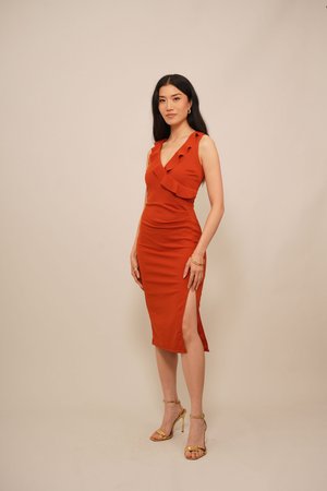 DIANE RUFFL - Ballkleid - terracotta