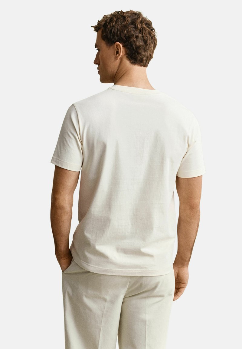 GANT SEASIDE GRAPHIC - Triko s potiskem - cream