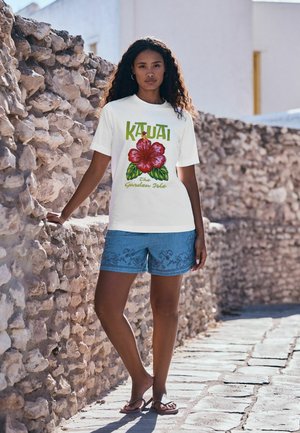 Next, REGULAR FIT - SHORT SLEEVE CREW NECK T-SHIRT . - Trükipildiga T-särk - white
