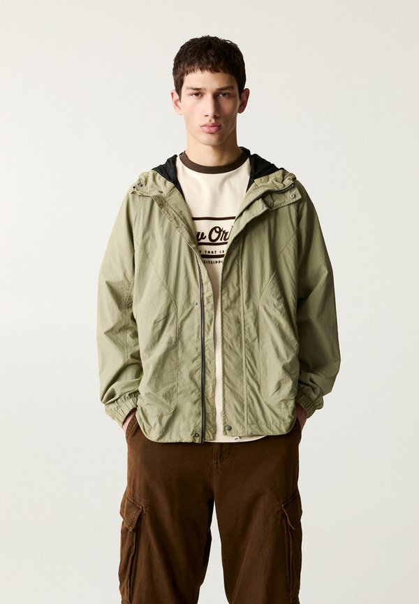WITH HOOD - Übergangsjacke - khaki