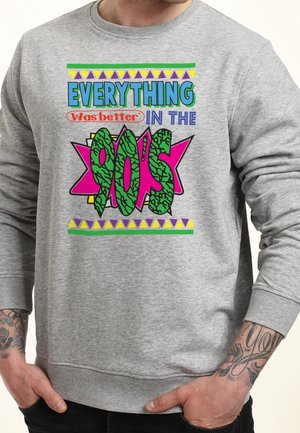 Mikina - mottled light grey