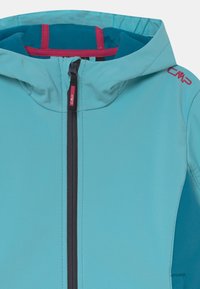 CMP KID JACKET FIX HOOD - Casaco softshell - acqua