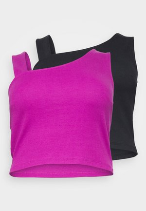 Top - black/purple