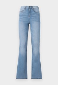 NMSALLIE FLARE - Džínsy bootcut - light blue denim