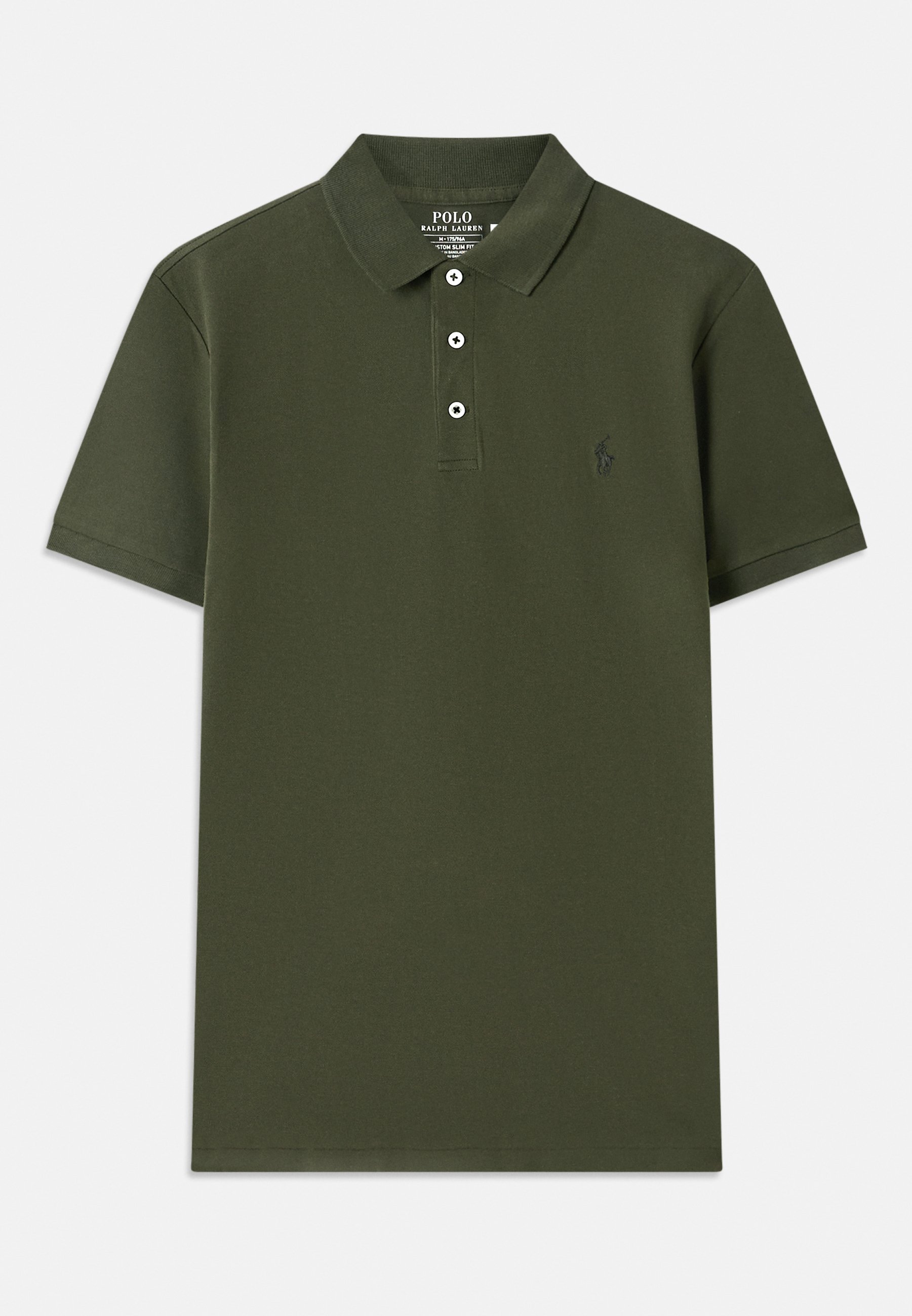 Polo Ralph Lauren LONG SLEEVE - Shirt - dark sage/beige