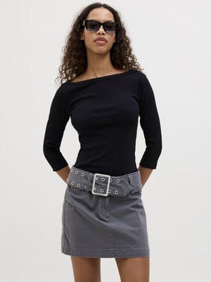 FIFI STR 3/4 BOATNECK JRS NOOS - Long sleeved top - black