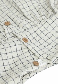 Next WIDE LEG SET - REGULAR FIT - Tygbyxor - white grid print