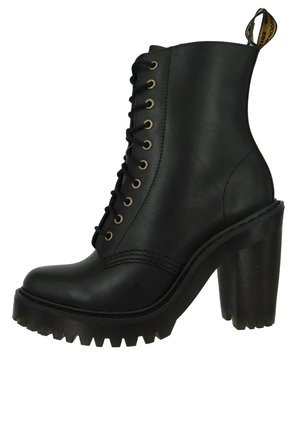 Enkellaarsjes met hoge hak - black