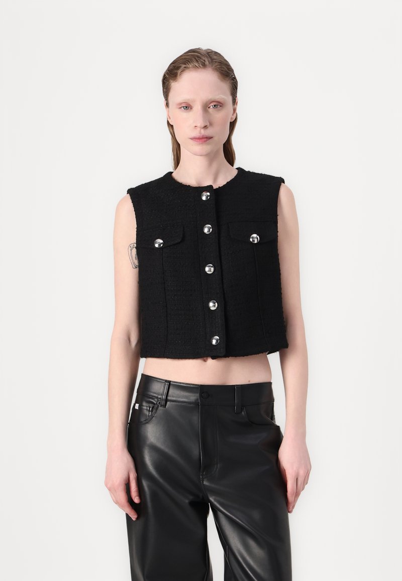 HUGO - ANOUKARI - Waistcoat - black, Enlarge
