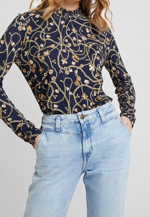 Langærmet T-shirt - dark blue