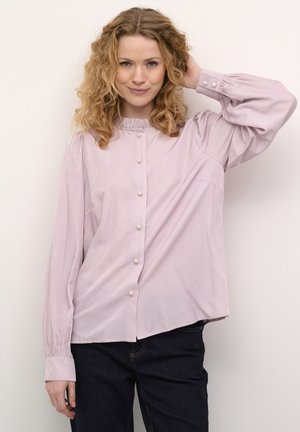 Culture Button-down blouse - pale mauve melange