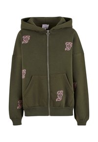 INITIAL - Sweater met rits - green